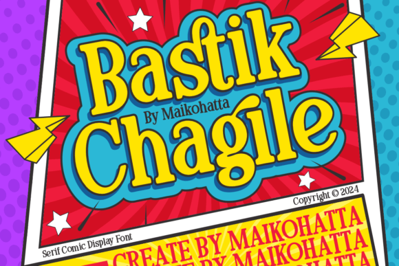 Bastik Chagile: A Joyful Serif Font for Creative Branding