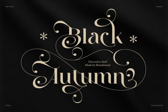Black Autumn Font: Elevate Your Brand with Timeless Typography