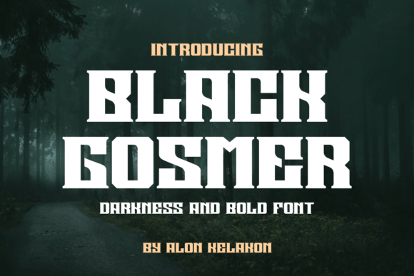Black Gosmer Font: A Stylish Serif for Craft Projects