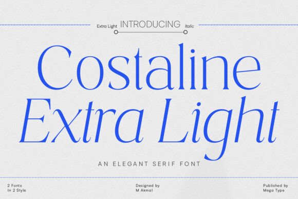 Costaline Extra Light: A Subtle Powerhouse for Branding Projects