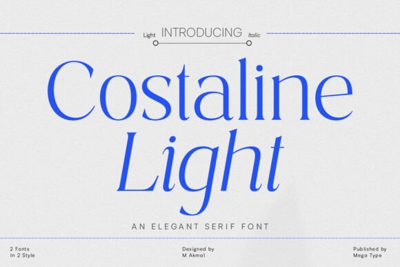 Costaline Light: A Typeface That Elegantly Elevates Brand Design