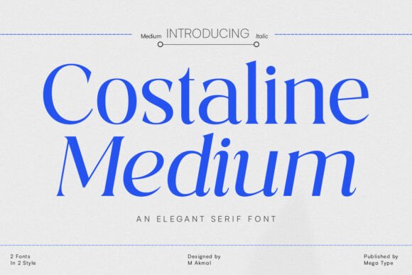 Costaline Medium: A Thoughtful Typeface for Editorial Design