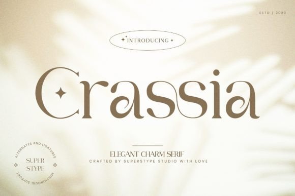 Crassia: A Sophisticated Serif Font for Editorial Elegance