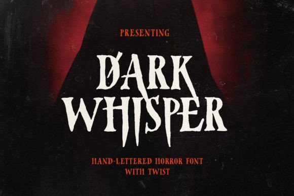 Dark Whisper: A Serif Font for Moody Branding