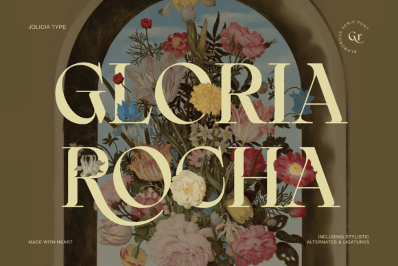 Gloria Rocha Font: A Glamorous Typeface for Handmade Creations