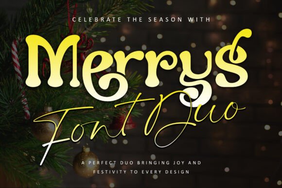 Merrys: A Premium Font Duo for Festive Editorial Design