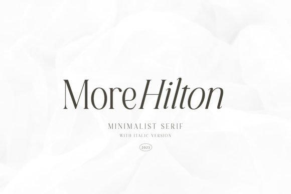 More Hilton Font: A Minimalist Serif for Modern Web Design