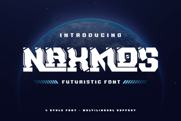 Naxmos: A Futuristic Typeface for Editorial Design