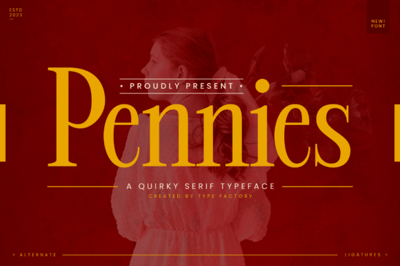 Pennies: A Practical Serif Font for Niche Branding and Creative Projects