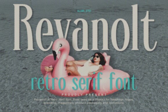 Revanolt Font: A Serif Typeface for Stylish Craft Projects