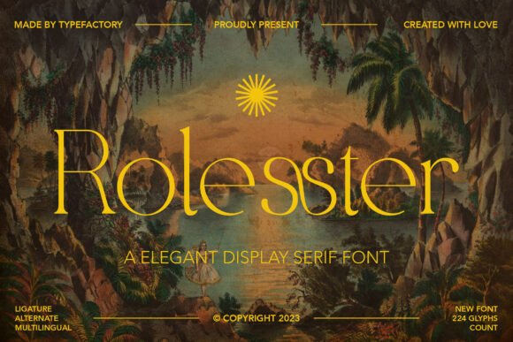 Rolesster: A Serif Font for Editorial Elegance