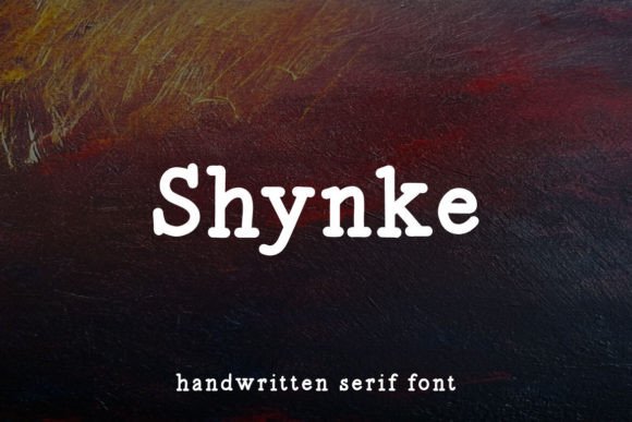 Shynke: A Handwritten Serif Font for Polished Web Design