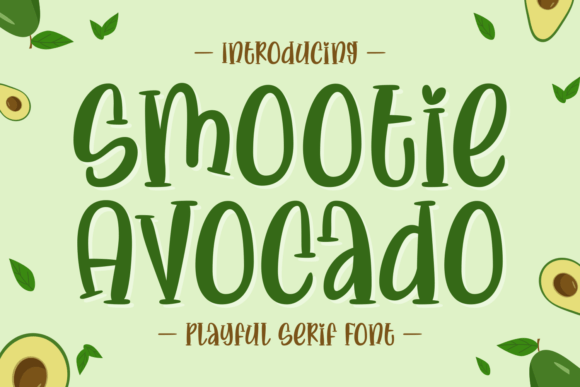 Smootie Avocado: A Serene Serif Font for Editorial Design